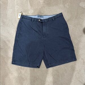 NWT Peter Millar Blue Flat Front Chino Shorts